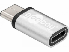 Goobay USB-C - microUSB USB adaptér stříbrný (56636)