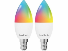 Chytrá LED žiarovka Laxihub LAE14S (2-pack) WiFi Bluetooth Tuya