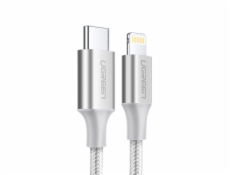 UGREEN USB-C to Lightning Cable Aluminum Shell Braided 1m Silver