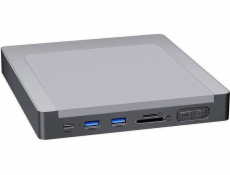 INVZIA MagHub 8-in-1 USB-C Docking Station / Hub pre iMac s SSD Bay (Gray)