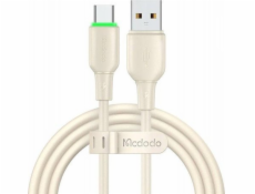 USB to USB-C Cable Mcdodo CA-4750 s LED svetlom 1.2m (beige)