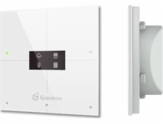 GRENTON SMART PANEL/ 4 DOTYKOVÉ OBLASTI/ OLED DISPLEJ/ TF-BUS/ PŘEDNÍ Z BÍLÉHO SKLA