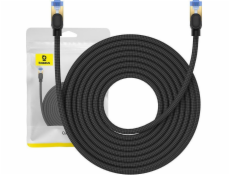 Opletený sieťový kábel cat.7 Baseus Ethernet RJ45, 10Gbps, 10m (čierny)