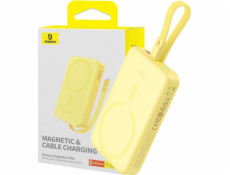 Powerbanka Baseus Magnetic Mini 10000mAh, USB-C 20W MagSafe (žltá)