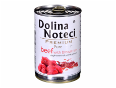 Dolina Noteci Premium Pure bohaté na hovězí maso s hnědou rýží - mokré krmivo pro psy - 400g