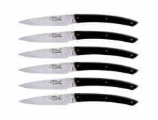 Jean Dubost Laguiole 6 pcs. Knife Set, Acrylic Black