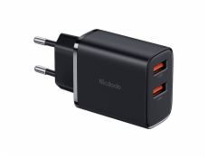 Mcdodo CH-5070 USB-A*2 mains charger, 12W (black)