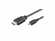 Kabel PremiumCord 4K HDMI A - HDMI A M/M zlacené konektory 0,5m