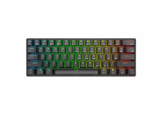 Mechanická klávesnica Royal Kludge RK61 RGB, červené spínače (čierna)