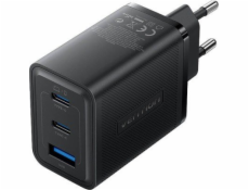 Wall Charger, Vention, FERB0-EU, 2xUSB-C, USB-A, 65W/65W/30W, GaN (black)