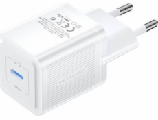 Wall Charger, Vention, FEPW0-EÚ, USB-C, 20W, GaN (biela)