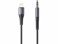 Awei Lightning USB kábel - Mini Jack 3,5 mm čierny (6954284001052)