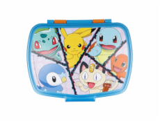 STOR Raňajkový box / obedový box 8074 750 ml Pokémon (oranžový a modrý)