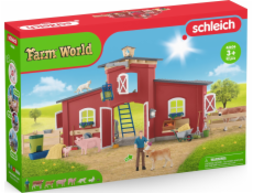 Schleich Farm World Velká farma se zvířaty a doplňky, budova na hraní