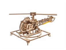 Ugears 3D Dřevěné mechanické puzzle MINI Helicopter