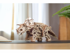 Ugears 3D dřevěné mechanické puzzle Triceratops