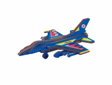 Woodcraft Dřevěné 3D puzzle Bojové letadlo F16