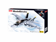 Sluban Model Bricks M38-B0928 Stíhačka F/A-18 Super Bumblebee