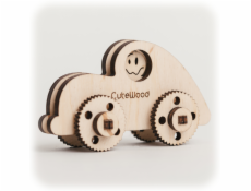 CuteWood Dřevěné 3D puzzle Auto