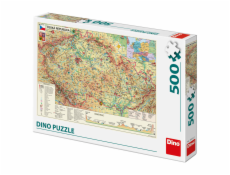 Dino Puzzle Mapa České republiky 500 dílků