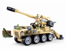 Sluban Army Model Bricks M38-B0751 Mobilní kanón 8x8 s pozemním minometem