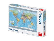 Dino Puzzle Politická mapa světa 1000 dílků