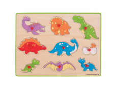 Bigjigs Toys Vkládací puzzle dinosauři