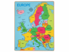 Bigjigs Toys Dřevěné puzzle mapa Evropy 25dílků