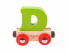 Bigjigs Rail Vagónek dřevěné vláčkodráhy - Písmeno D