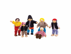 Bigjigs Toys Set piráti 6ks