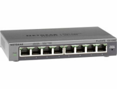 NETGEAR 8PT GIGABIT PLUS SWITCH, GS108e