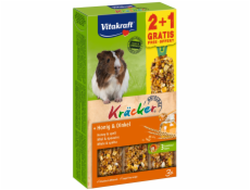 VITAKRAFT Kräcker Honey and spelt - lahůdka pro morče domácí - 2 + 1