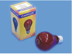 Omnilux A19 230V/25W E-27, červená