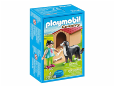 Švýcarský salašnický pes v boudě Playmobil, Statek, 7 dílků