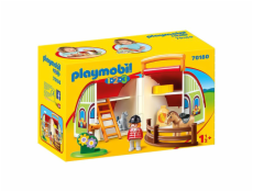 Moje první přenosná farma Playmobil, 1.2.3, 11 dílků