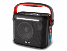 Reproduktor AKAI, ABTS-K5, přenosný, bluetooth, FM, TWS, dálkový ovladač, bezdrátový mikrofon, 30 W RMS