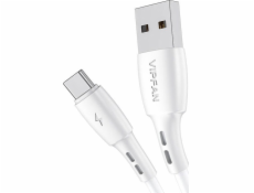 Kábel USB-C VFAN Racing X05, 3A, 2 m (biely)