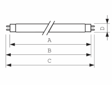 Philips TL-D T8, TUVC sterilizační zářivka, 25W, G13