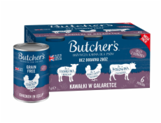 Butcher s Original Recipe in Jelly mix smaków z wątróbką lub nerkami kawałki w galaretce karma dla psa 6 x 400g