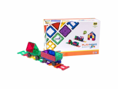 Magnetická stavebnica 3D Train Playmags 153 - súprava 50 ks