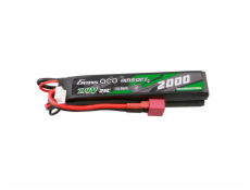 Gens Ace 25C 2000mAh 2S2P 7,4V sedlová airsoftová pištoľová lipo batéria s mini Deans(T) konektorom