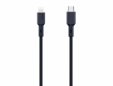 Kábel USB-C na Lightning Aukey CB-SCL1, 27W, 1m (čierny)