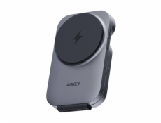 Magnetic Wireless Charger 3 in 1 MagFusion Aukey LC-MC312, 15W Qi2 (gray)