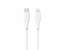 eSTUFF INFINITE Super Soft USB-C to Lightning Cable to Cable MFI 1m, 100% recyklovaný, bílá