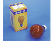 Omnilux A19 230V/25W E-27, oranžová