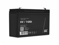 GREEN CELL Battery AGM 6V 14Ah