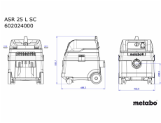 Metabo ASR 25 L SC 1400 W Black Green