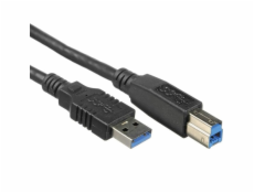 Kabel USB 3.0 Super-speed 5Gbps A-B, 9pin, 0,5m