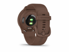 Garmin vívomove Sport Peach Gold/Cocoa, silikonový řemínek