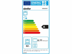 Rúra Simfer 8004AERSP 62 L Elektrická Ručné Mechanické ovládanie Výška 60 cm Šírka 60 cm Čierna